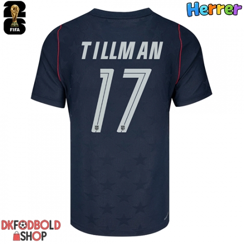 Forente stater Malik Tillman #17 Udebanetrøje VM 2026 Kort ærmer